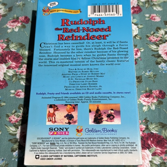 Rudolph the Red-Nosed Reindeer 📼 VHS classic TV special. Unopened. Like New! VHS - Picture 3 of 4